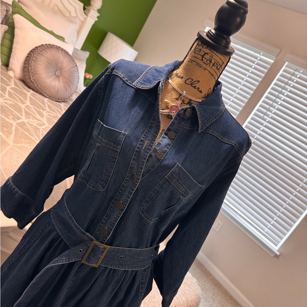 Ashley Stewart Denim Dress